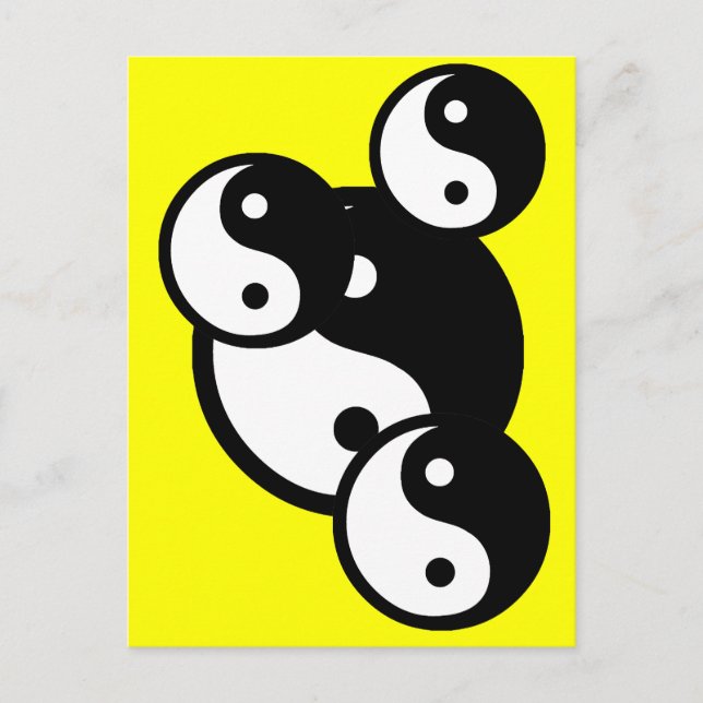 ying yang vykort (Framsida)