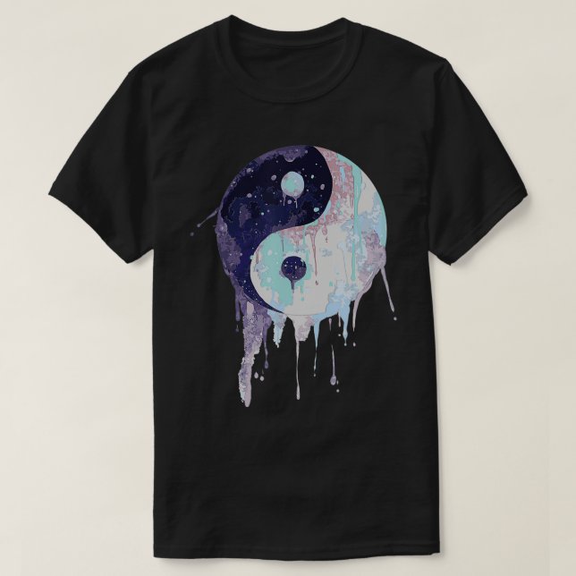 Ying Yang Watercolor T Shirt (Design framsida)