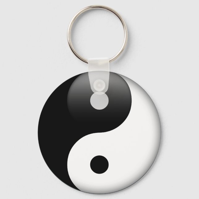 Ying Yang - Yin och Yang Taoism Nyckelring (Framsida)