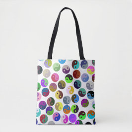 Ying Yang Yoga Fitness Tote Bag Tygkasse