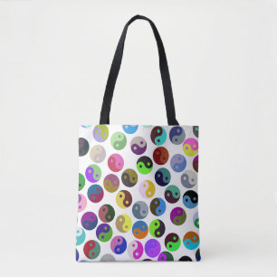 Ying Yang Yoga Fitness Tote Bag Tygkasse