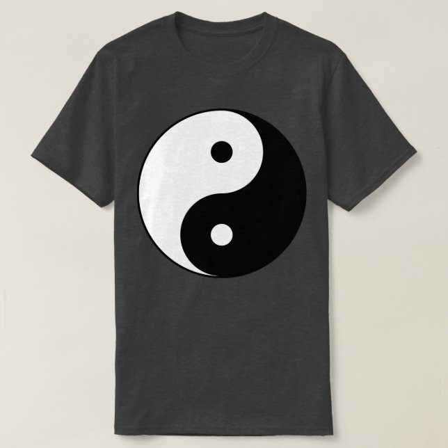 Ying Yang Yoga Mantra Slappna av T Shirt (Design framsida)