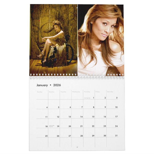Yingen och Yangen av den Ange kalendern Kalender (Jan 2026)