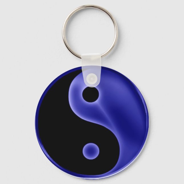 YingYang-blue Nyckelring (Framsida)