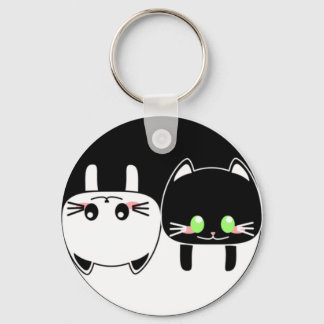 YingYang Cats Nyckelring
