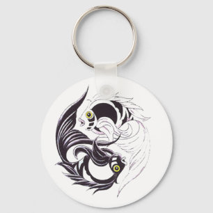 YingYang Koi Nyckelring