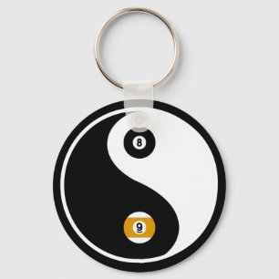 YinYang bassängkeychain Nyckelring