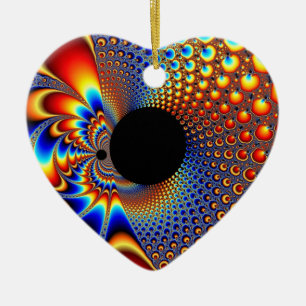 YinYang BigBang jul Fractal Julgransprydnad Keramik