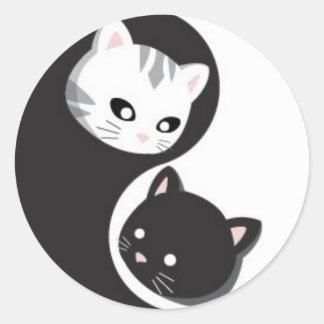 YinYang Buttons and Ninji Runt Klistermärke