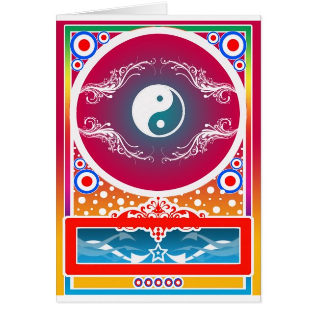 yinyang hälsningskort (Framsidan)