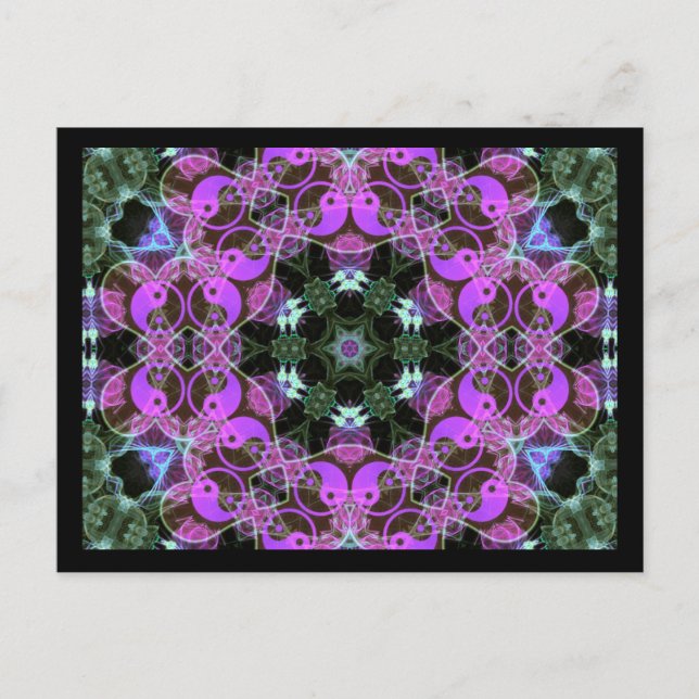 YinYang Hexagon-vykort Vykort (Framsida)