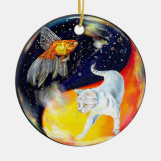 Yinyang Julgransprydnad Keramik