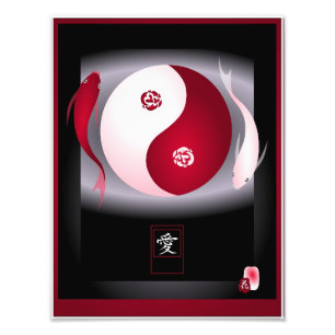 YinYang Kärlek art print Fototryck