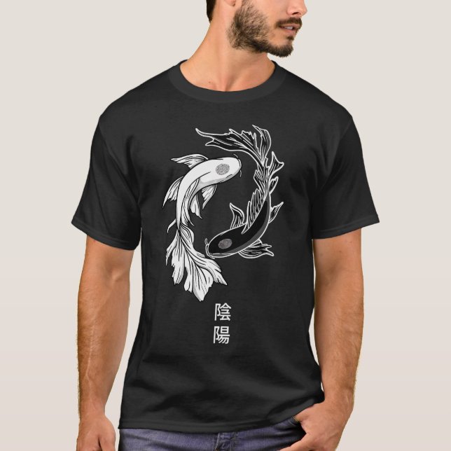Yinyang karp t shirt (Framsida)