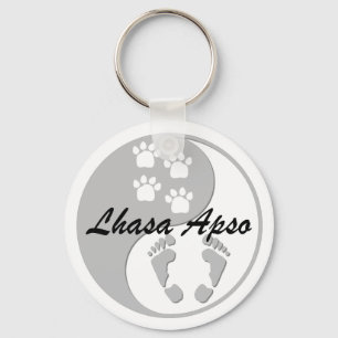 yinyang lhasa apso nyckelring