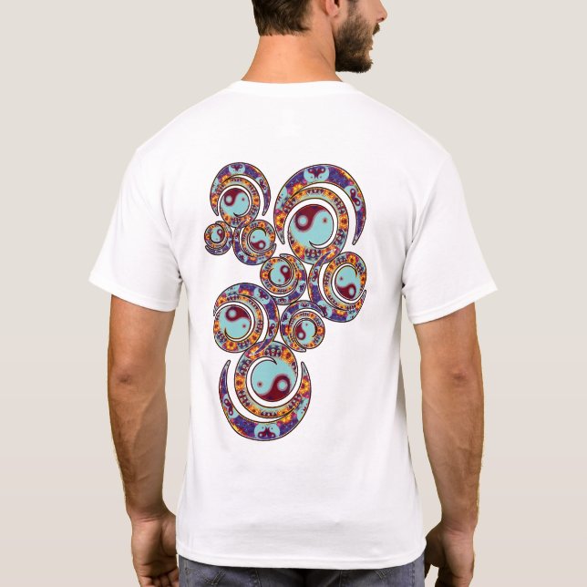 YinYang Marble Swirls Shirt Tee Shirt (Baksida)
