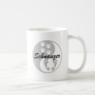 yinyang schnauzer kaffemugg