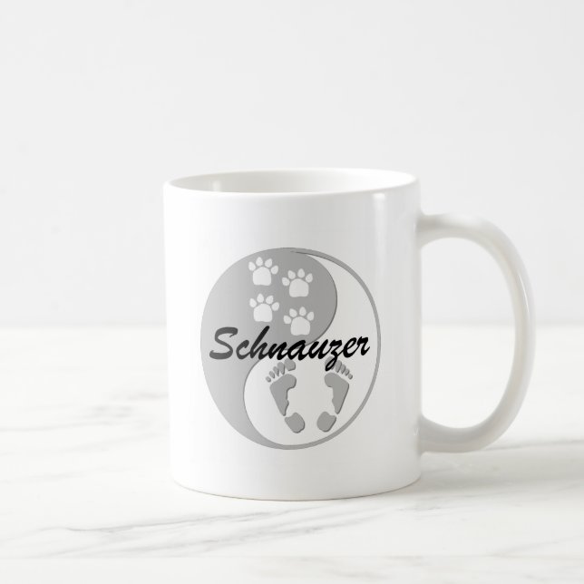 yinyang schnauzer kaffemugg (Höger)