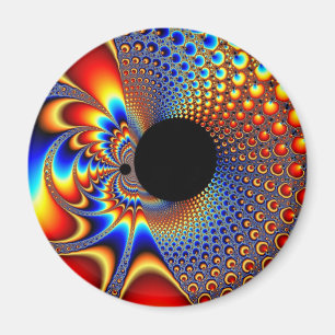 YinYang stor smäll - Fractalmagnet Magnet