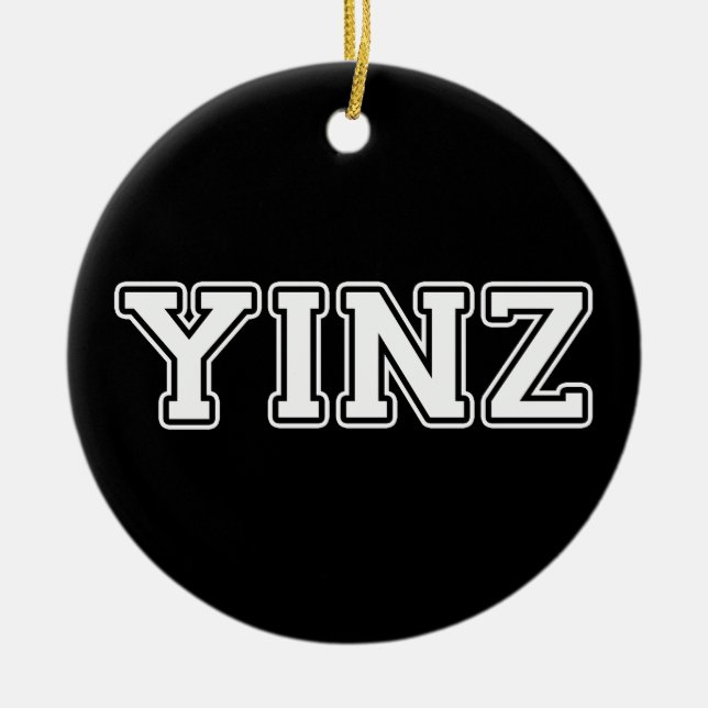 Yinz Julgransprydnad Keramik (Framsidan)