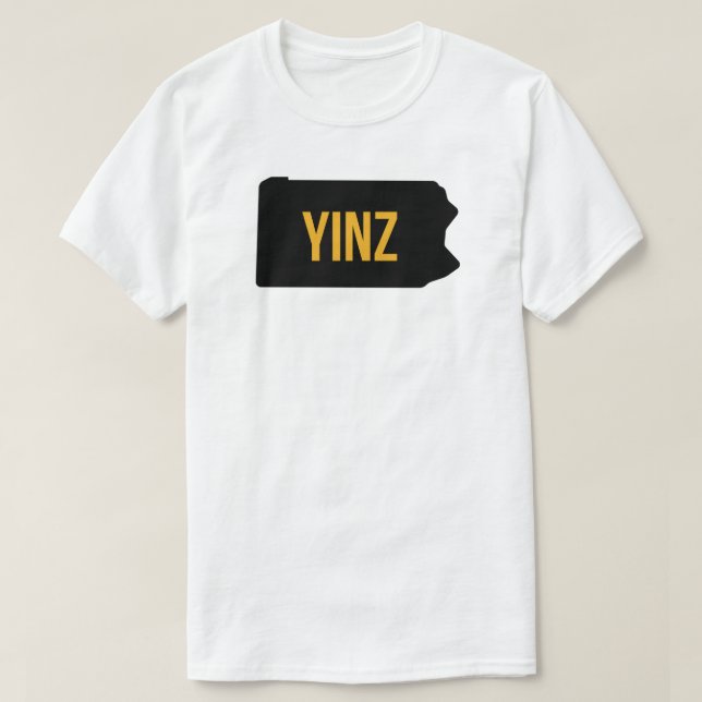 Yinz Pennsylvania T-tröja Tee Shirt (Design framsida)