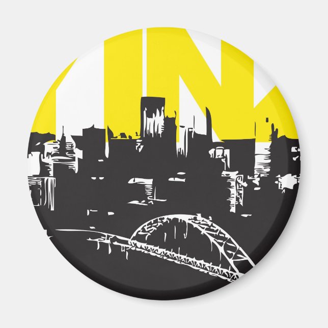 Yinz Pittsburgh Magnet (Framsidan)