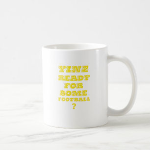 Yinz redo för någon fotboll kaffemugg