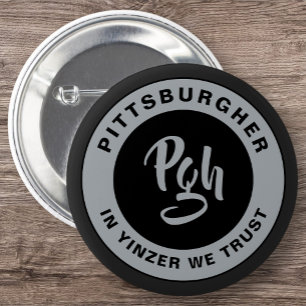 Yinzer Clasp Anpassningsbar Outerwear Vintage Pgh Knapp