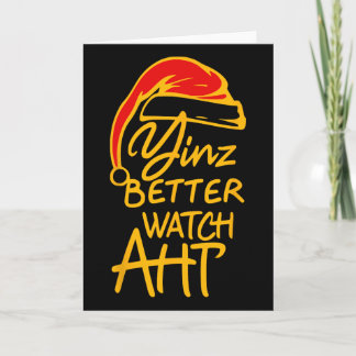 Yinzer jul Pittsburgh Tomte Yinz Bättre akta Kort