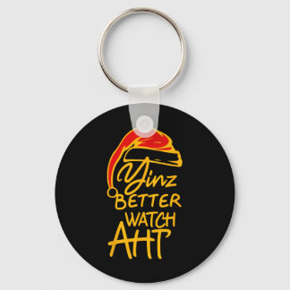 Yinzer jul Pittsburgh Tomte Yinz Bättre akta Nyckelring