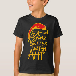 Yinzer jul Pittsburgh Tomte Yinz Bättre akta T Shirt