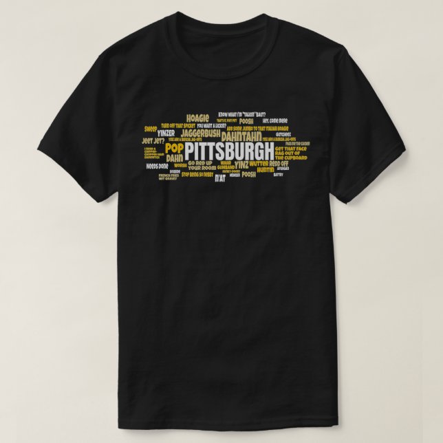 Yinzer Pittsburghese Pittsburgh Jagoff Pridet Penn T Shirt (Design framsida)