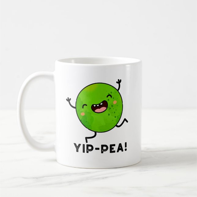 Yip-pea Lycklig Pea Pun Kaffemugg (Vänster)