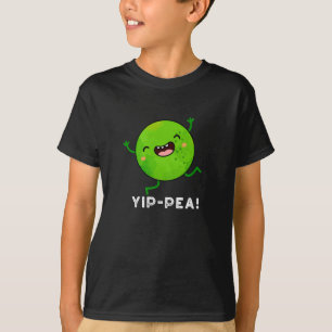 Yip-pea Lycklig Pea Pun Mörk BG T Shirt