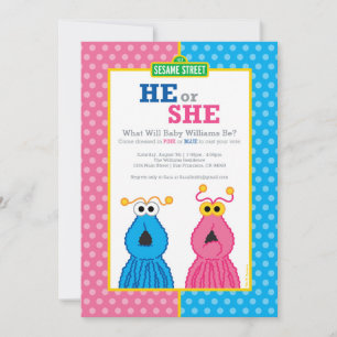 Yip-Yips Gender Reveal Inbjudningar