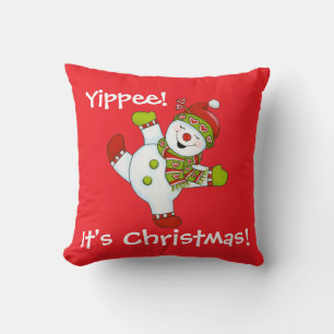 Yippee!Det är jul! Kudde