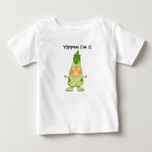 Yippee, jag är 1! t-shirt (Framsida)