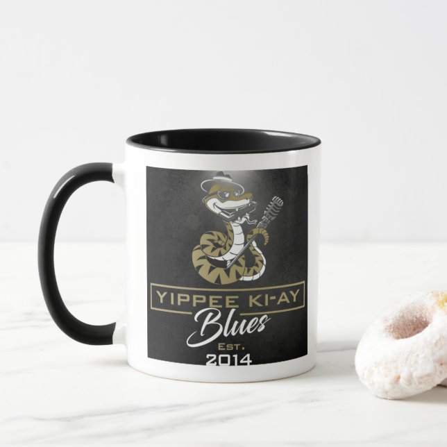 Yippee Ki-Ay Blues Coffee Mugg (Med munk)