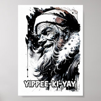 Yippee Ki Yay Funny Juloffertkultur Poster
