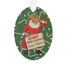 Yippee Ki-Yay Jul Cowboy Santa 202X