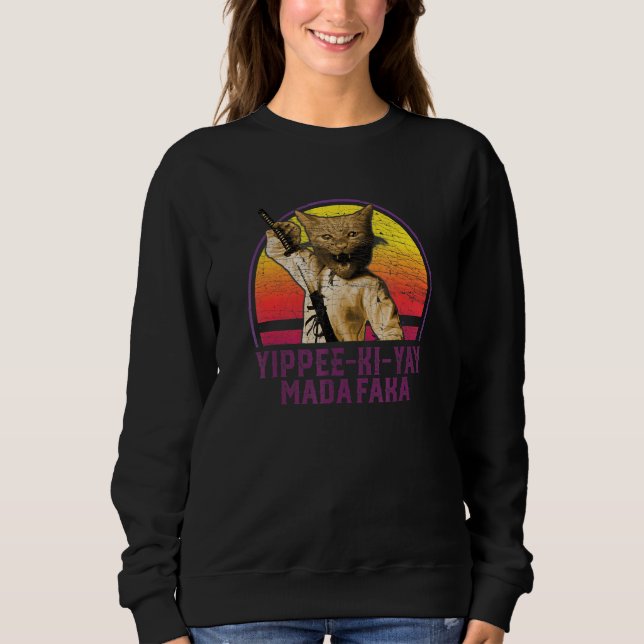 Yippee Ki Yay Madafaka Cat 1 T Shirt (Framsida)