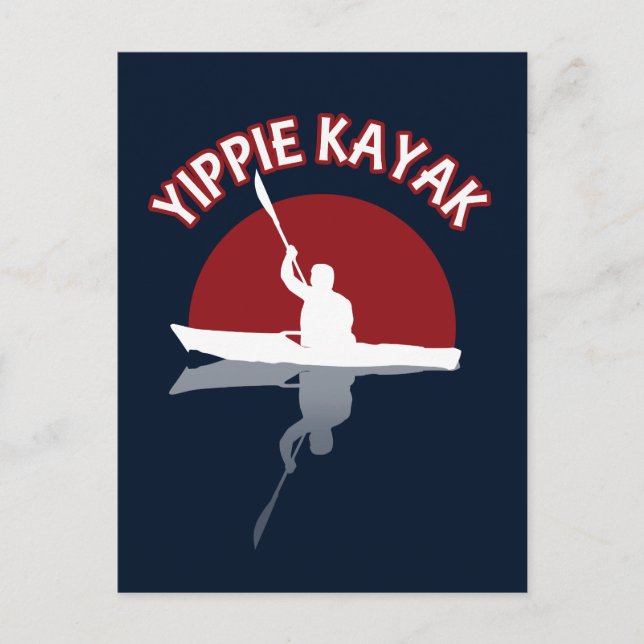 Yippie Kayak Vykort (Framsida)