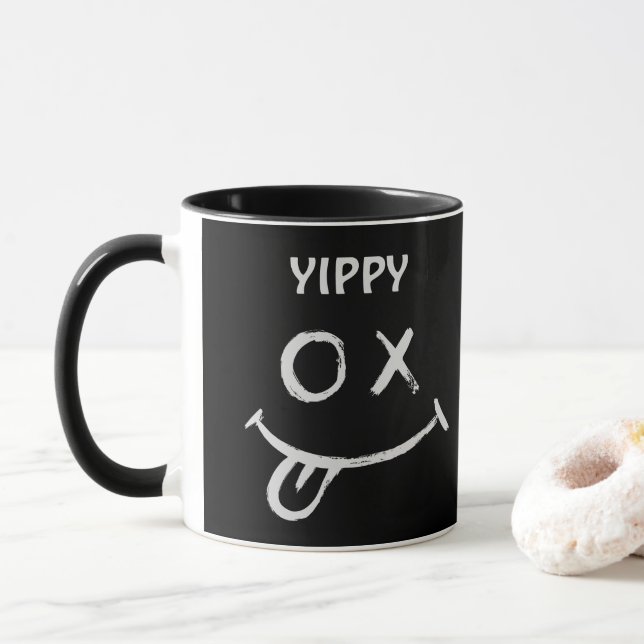 YIPPY-kaffe kopp (Med munk)