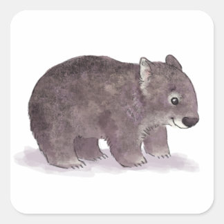 Yirky Stickers Fyrkantigt Klistermärke