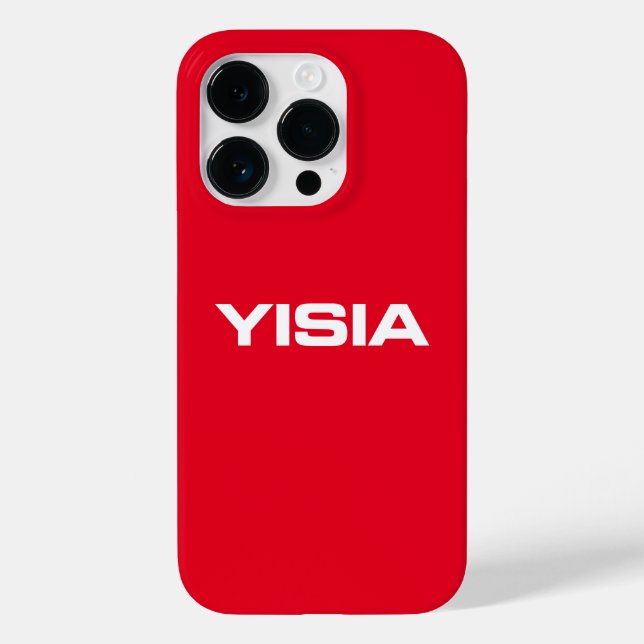 Yisia iPhone / iPad case Red (Baksida)