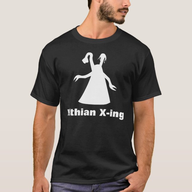 Yithian X-ing mörkT-tröja T-shirt (Framsida)