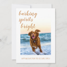 Ylande Andar Gör Din Hund Foto Semestern Ljusare Julkort