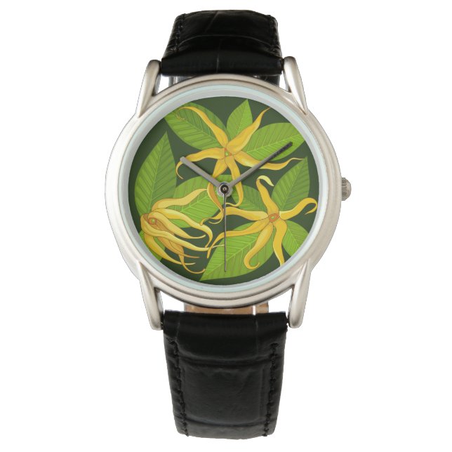 Ylang Ylang Exotic Scented Flowers Armbandsur (Framsida)