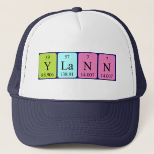 Ylann Periodisk bord namn hat Keps