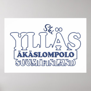 YLLÄS FINLAND anpassningsbar poster